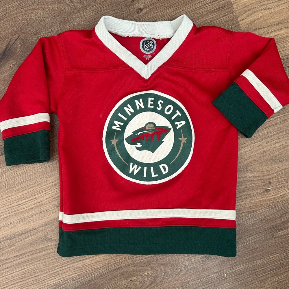 Minnesota Wild Kids Red Hockey Jersey
